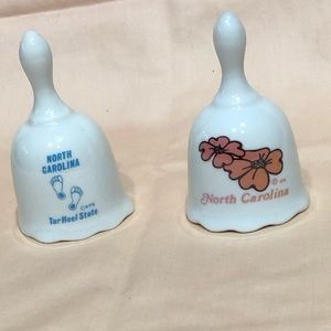 R.O.C. North Carolina Tar Heels Porcelain Bells
